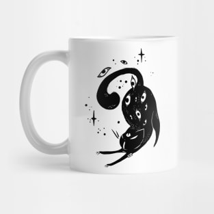 Black Cat With Stars Mug